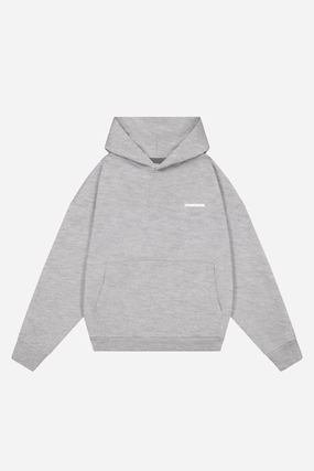 Core Box Hoodie | Heather Grey Loose Fit performance costume