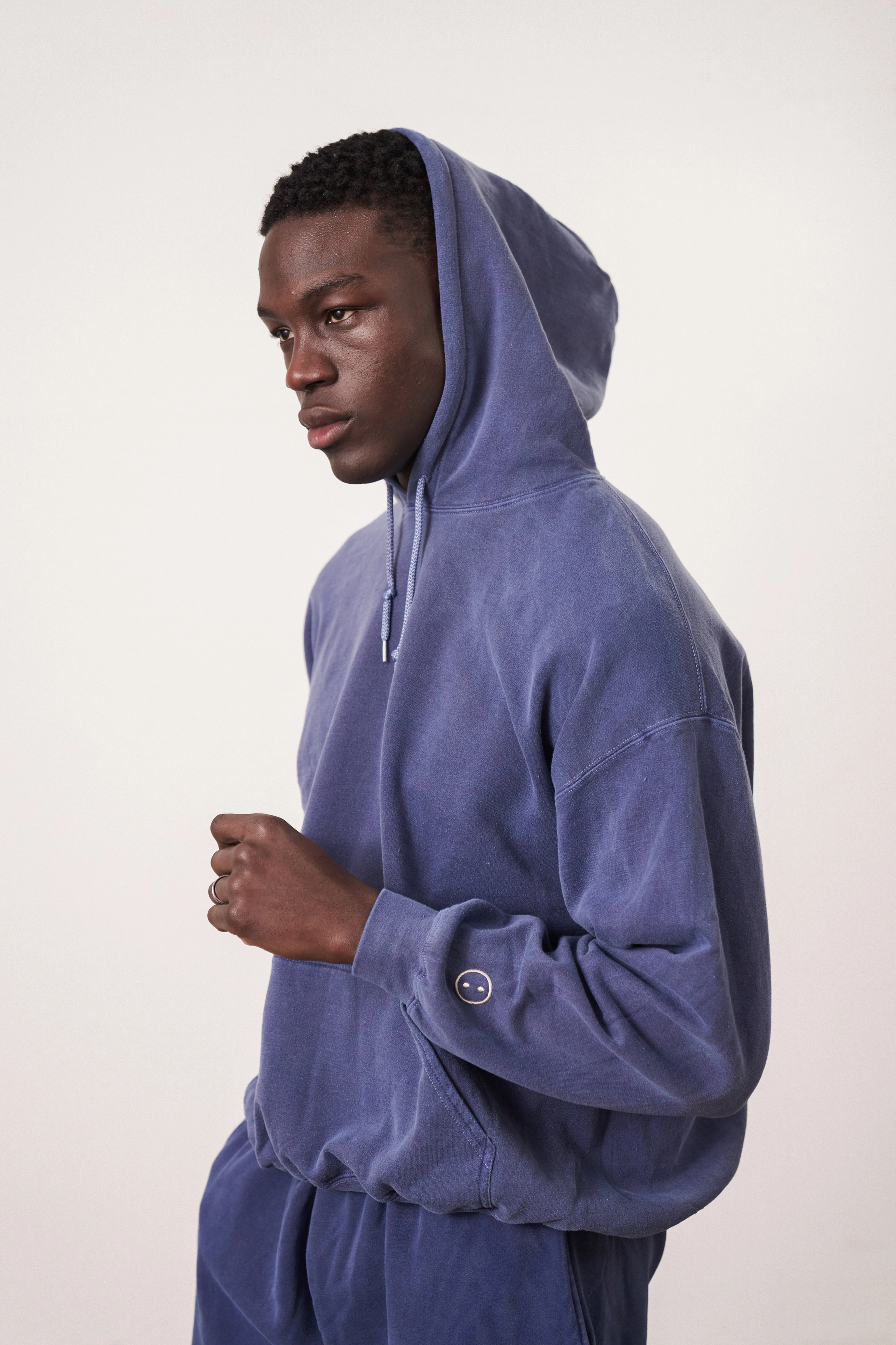 Essentials Vintage Washed Hoodie - Navy Mediterranean style Trend Sense