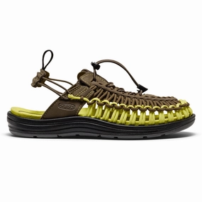 Flexible Rubber Sole ReinforcedHeel Metalwood x Keen Uneek II Convertible Shoes - Limeade