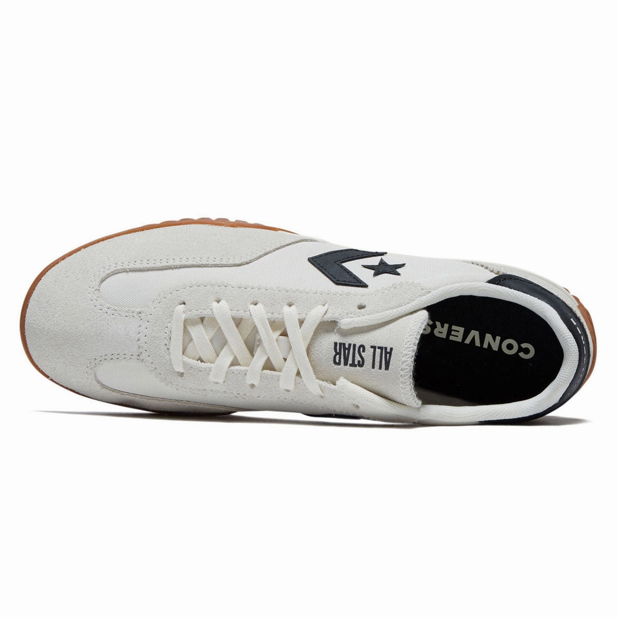 Antistatic High-Traction Sole Converse Run Star Trainer Shoes - Egret/Black/Honey