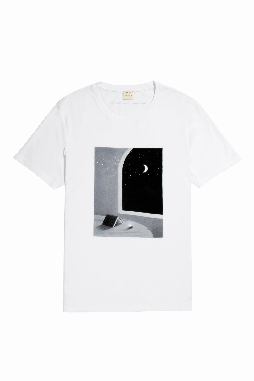 Light Casual Wear Layering Must-Have Kapok Comforts x MMB Moonlight Tee White