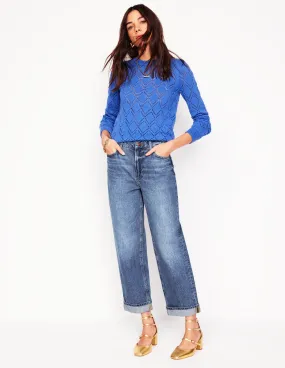 Low-rise style Mid Rise Relaxed Jeans-Mid Vintage