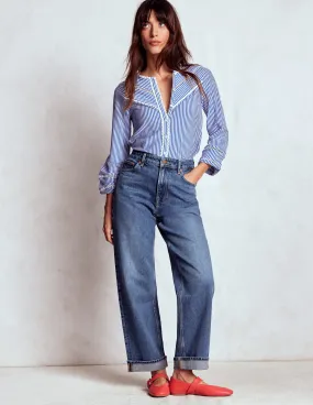 Tall Length Mid Rise Stretch Jeans-Mid Vintage