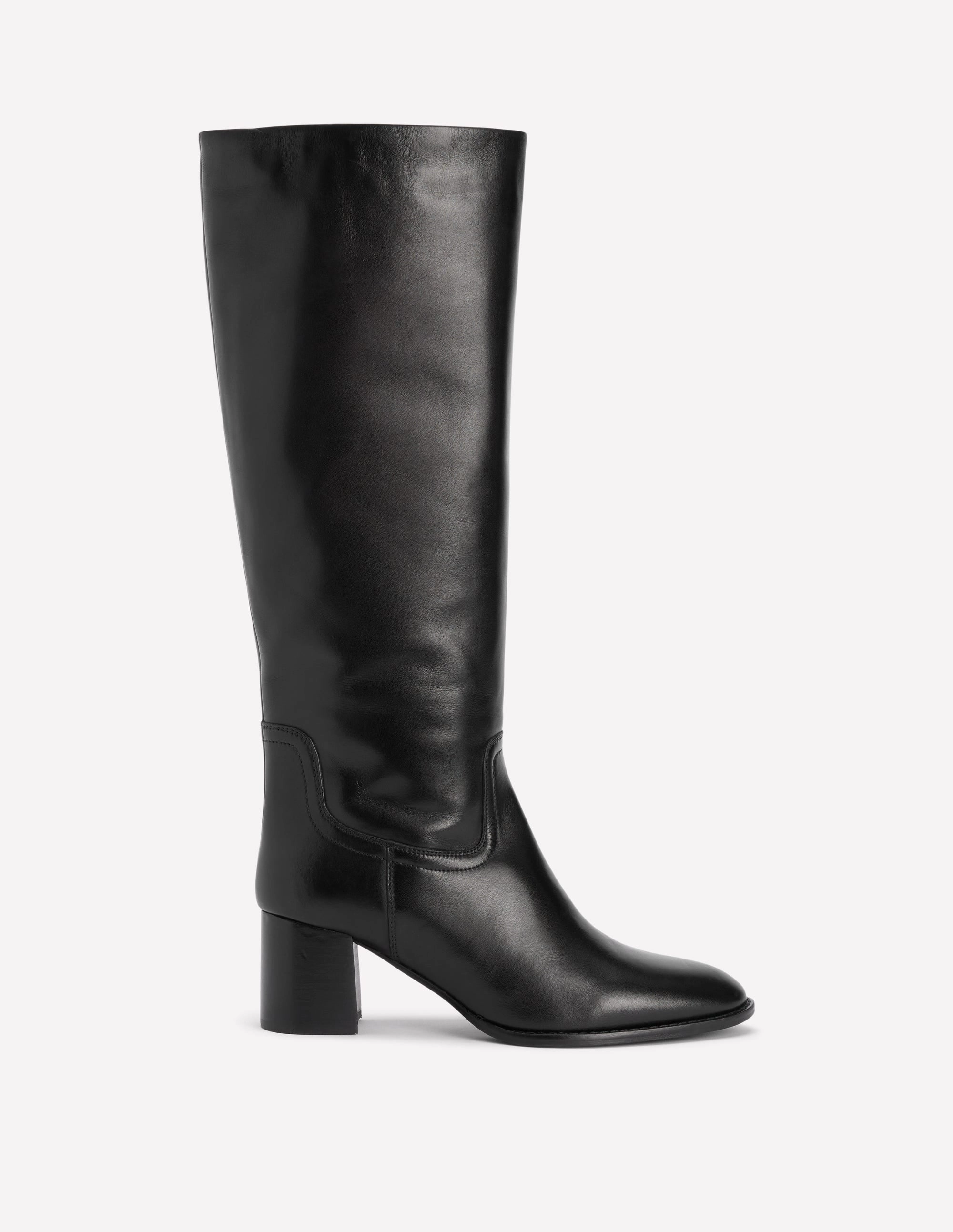 Skye Smart Knee Boots-Black Functional Form Leather Cool