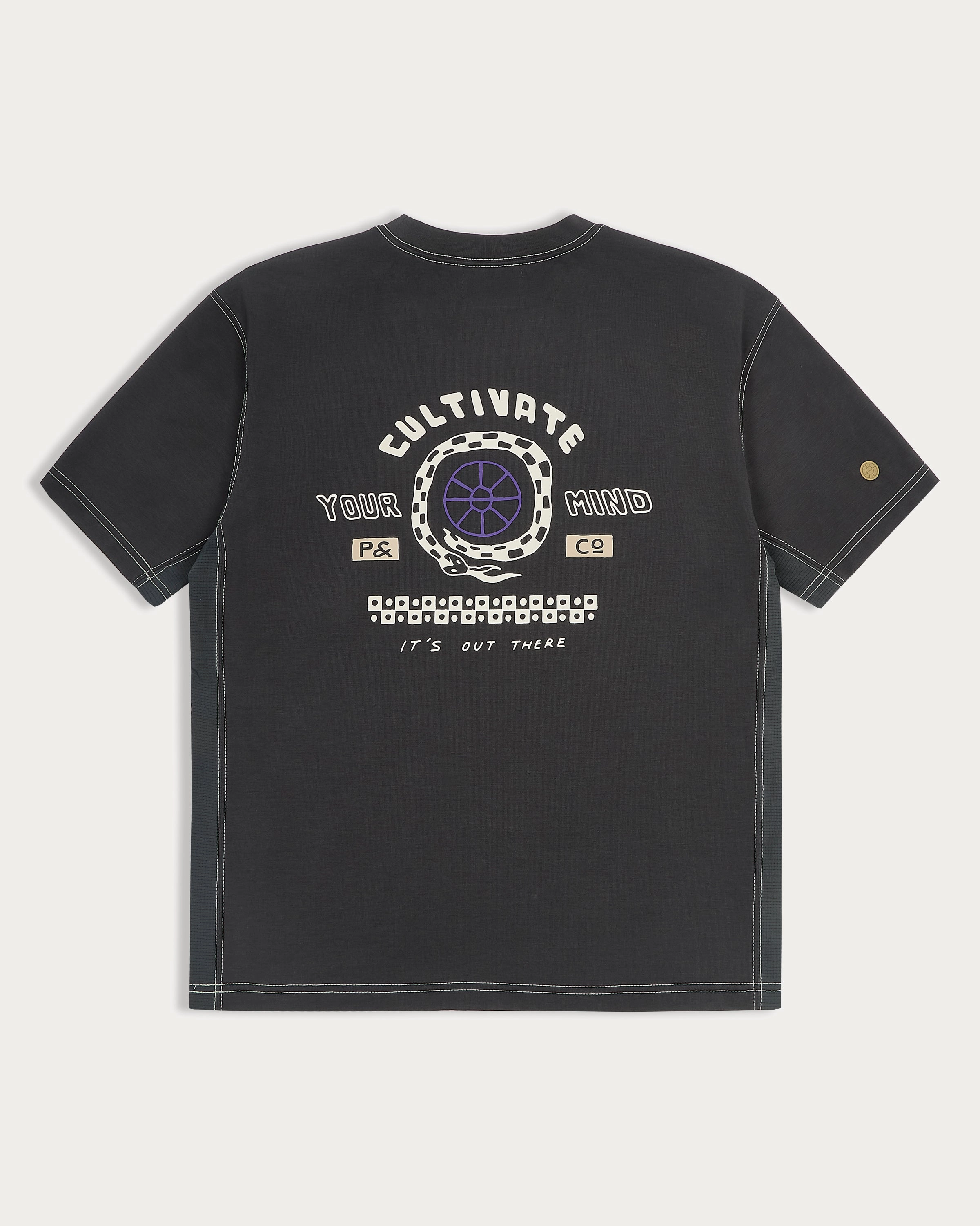 Effortless Wearable Mindset Trail T-Shirt?- Charcoal