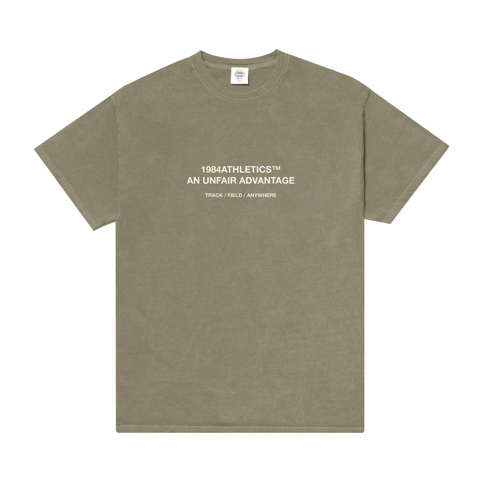 Quick Dry Material Vice 84 'Athletics' Vintage Washed Tee - Army Green