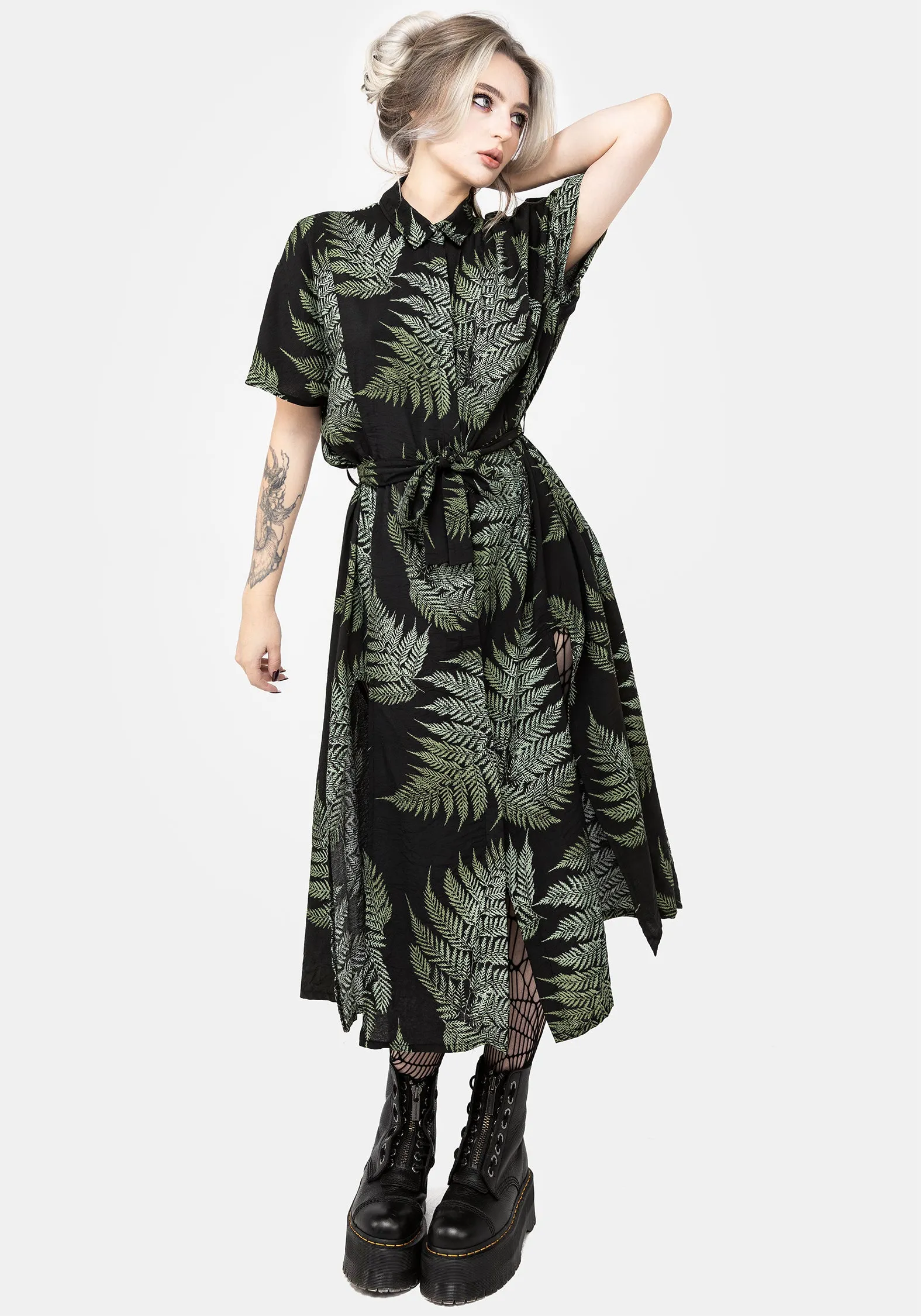 Fern Midi Shirt Dress Minimal Fit