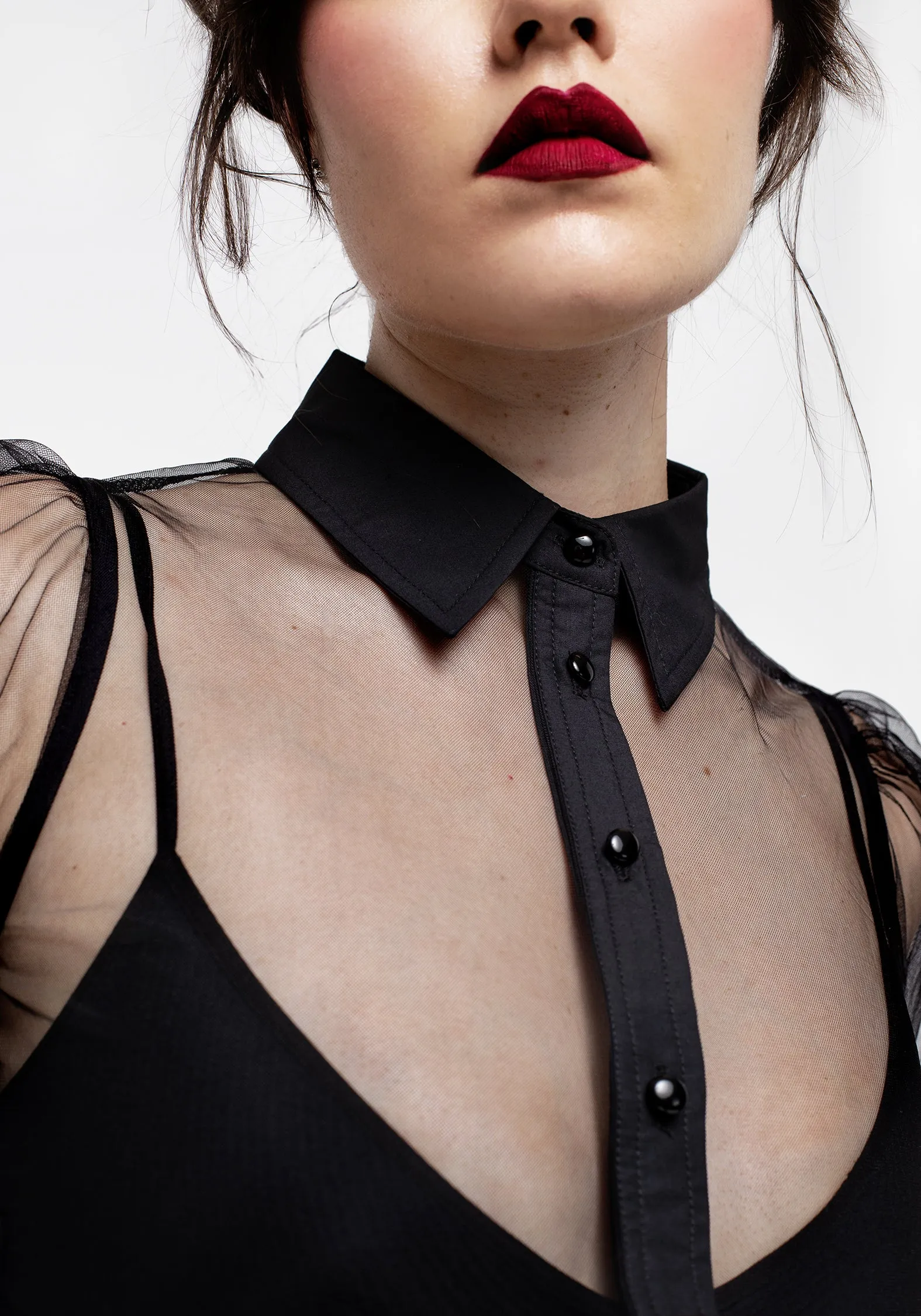 Karina Puff Sleeve Shirt Holiday Style Non Irritating Tags