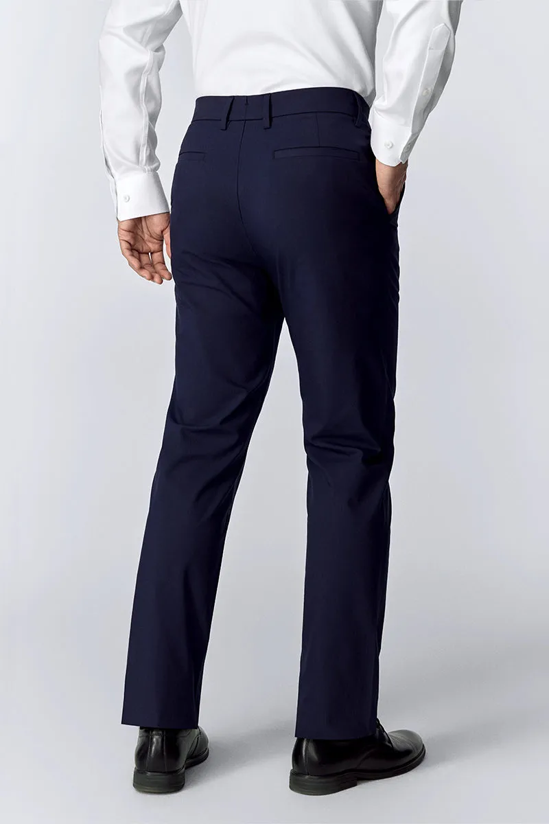Timeless Fit Relaxed Style InstantCool Lightweight Smart Pants | Navy 18977N