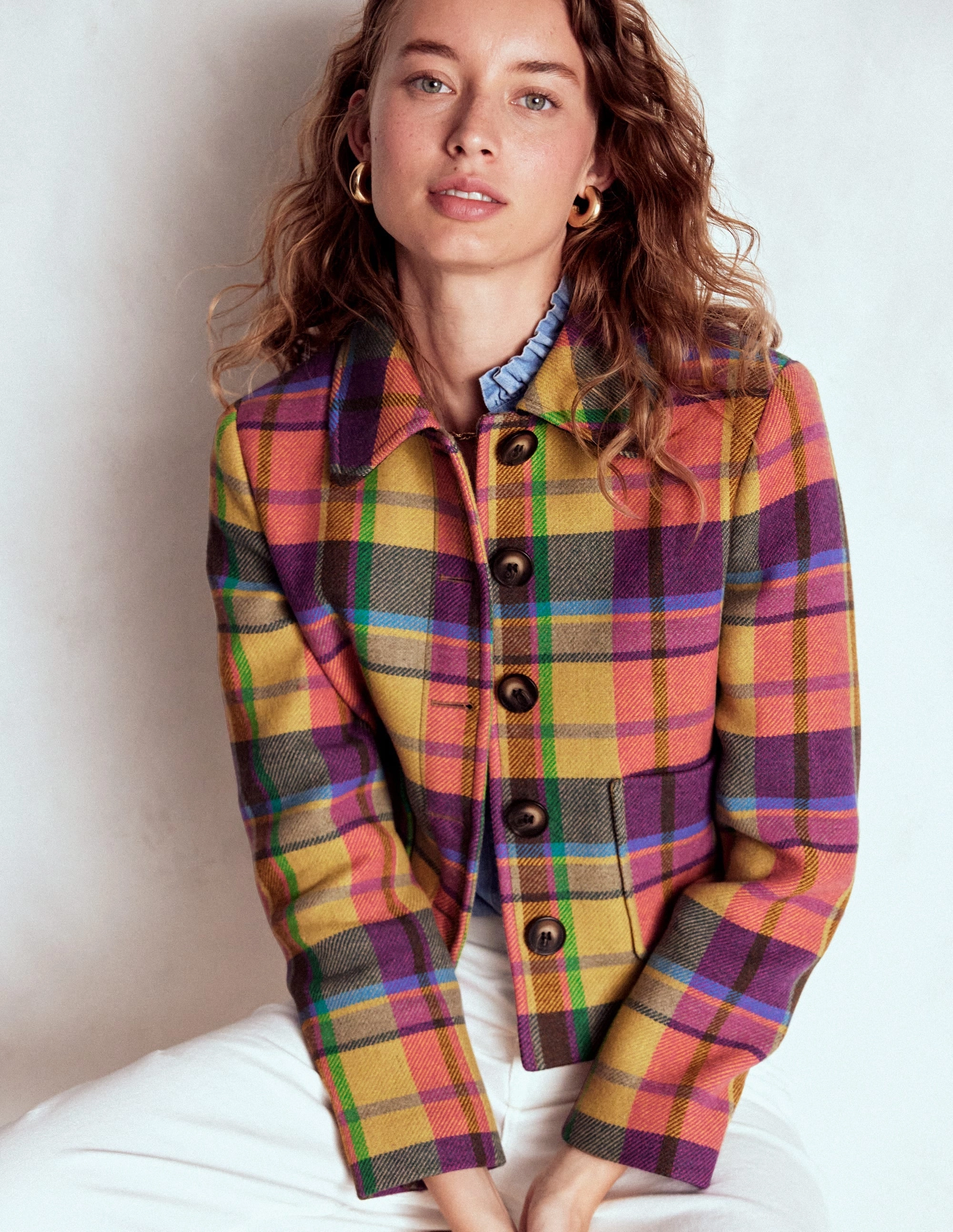 Outdoor Look Knightsbridge Wool Jacket-Multi Check