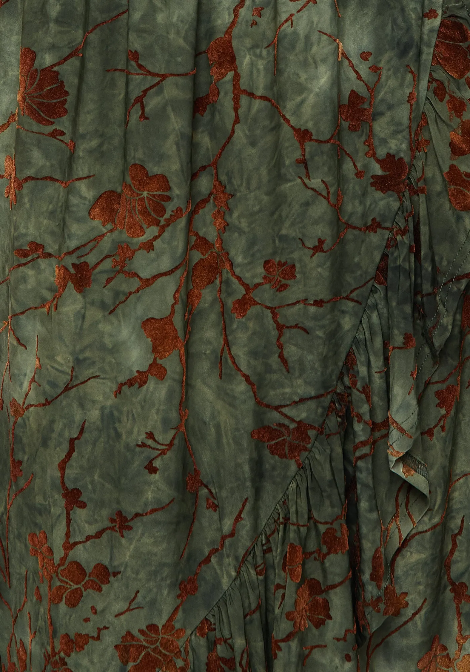 Witchfire Ruffle Midaxi Wrap Dress Bold Fashion