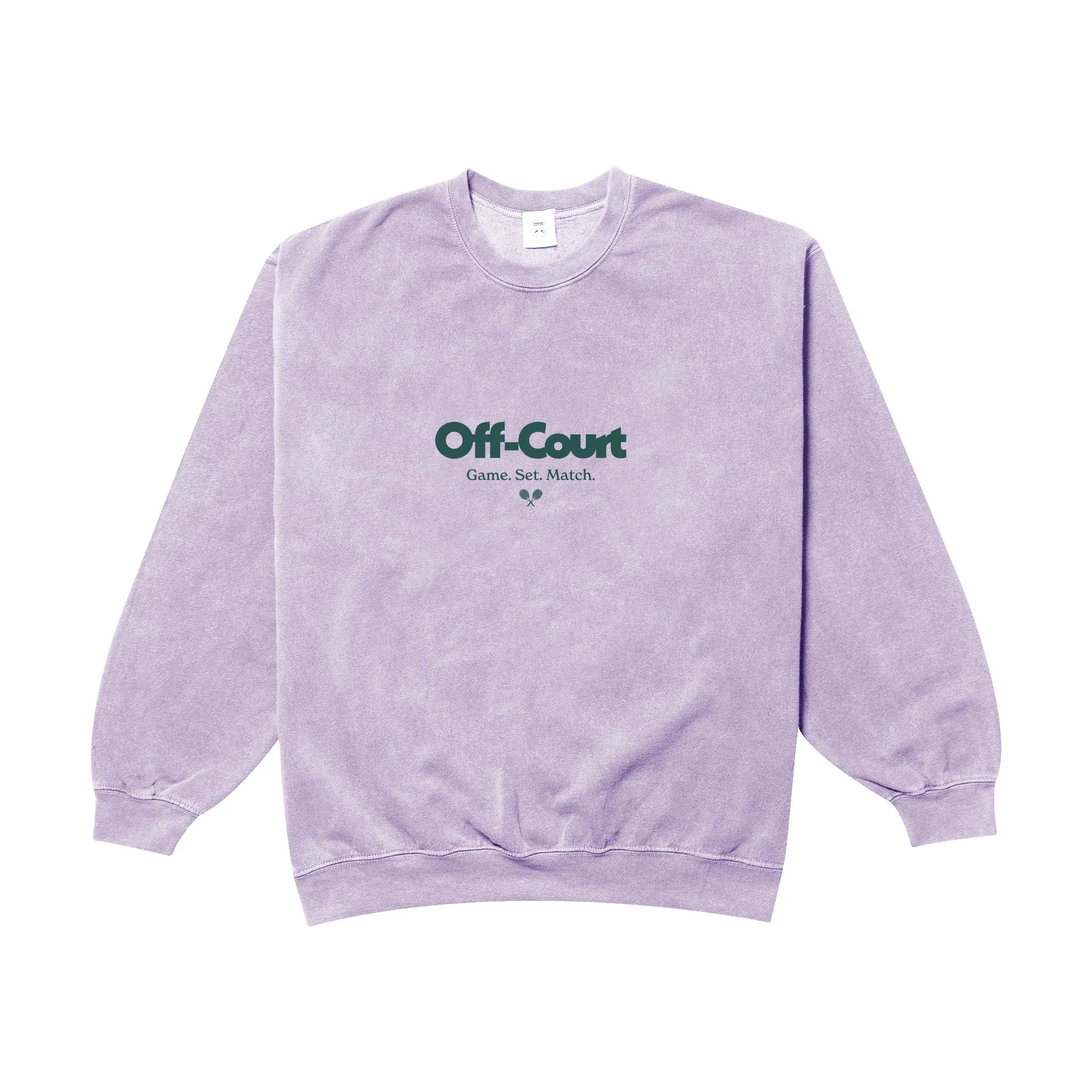 Wrinkle Resistant Winter Comfort Layer Vice 84 'Off-Court GSM' Vintage Washed Sweater - Orchid