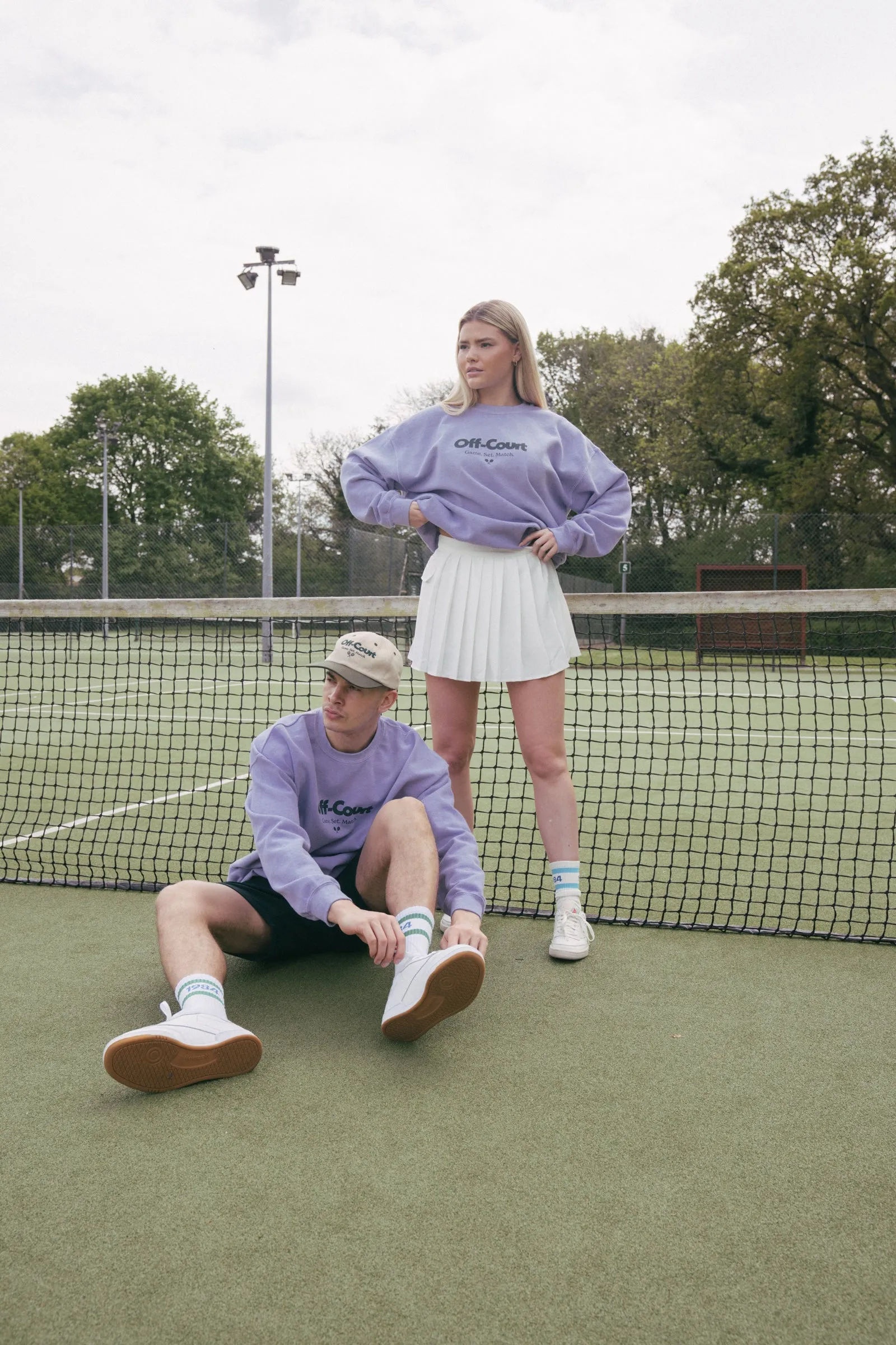 Cozy Wearable Long Lasting Elasticity Vice 84 'Off-Court GSM' Vintage Washed Sweater - Orchid