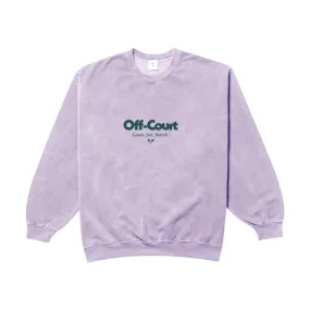 Wrinkle Resistant Winter Comfort Layer Vice 84 'Off-Court GSM' Vintage Washed Sweater - Orchid