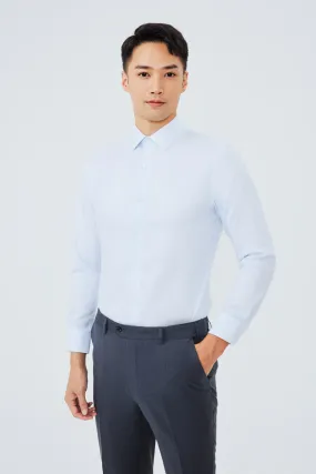 Supreme Cotton Dobby Twill Dress Shirt  | Light Blue 7643NZ Polished Style