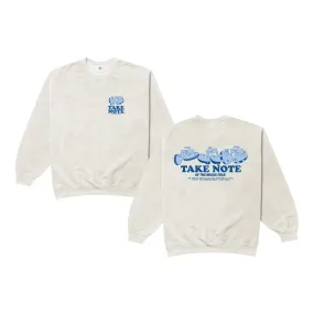 Other Side Store 'Take Note' Sweater - Vintage Washed Ecru Chilly Weather Fashion