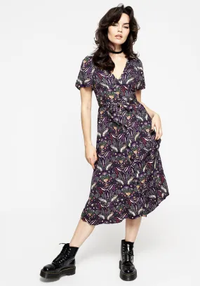 Indoor Event Trend Appeal Modern Mystic Button Up Midi Dress
