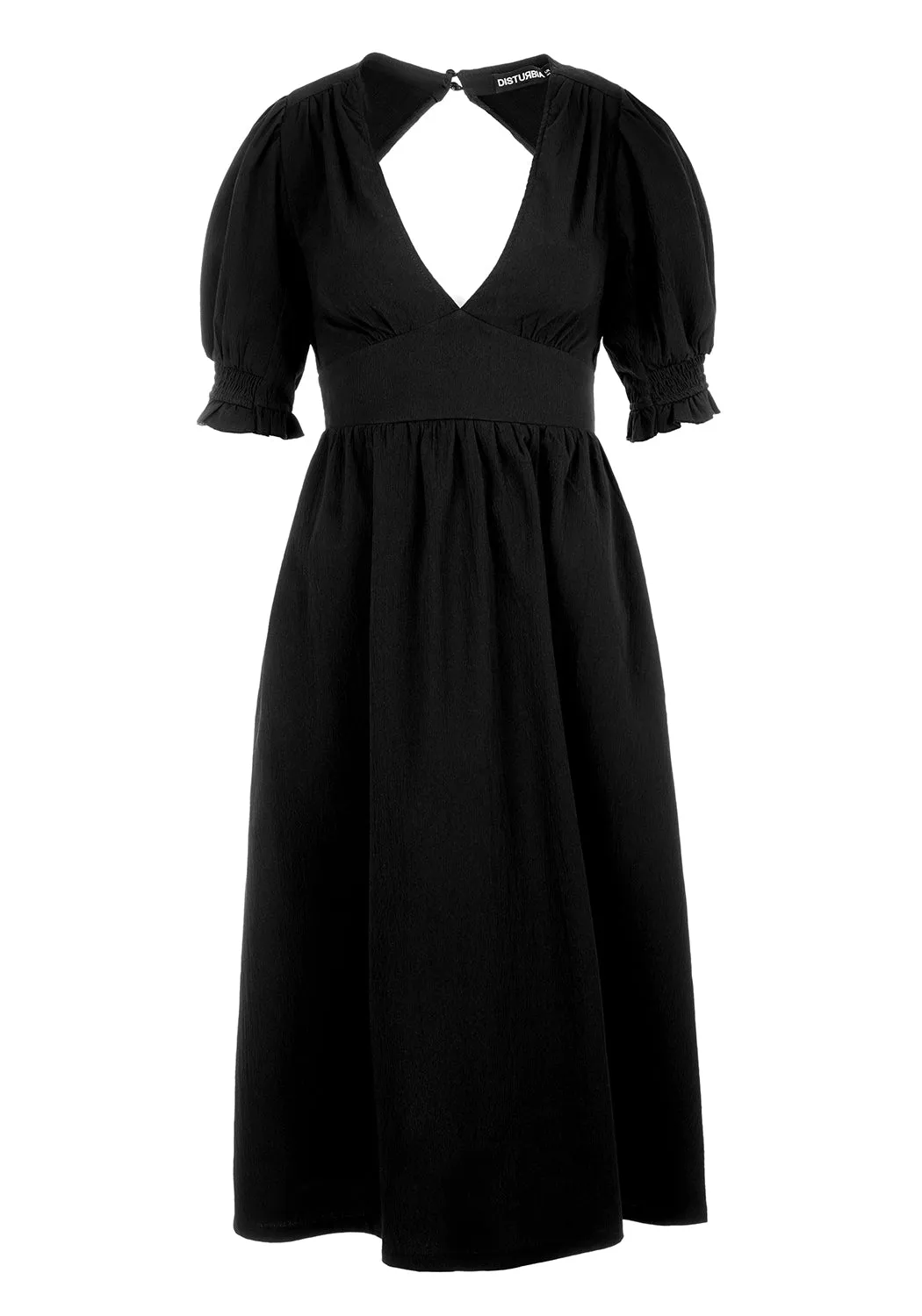 DIVINATION TEXTURED MIDI DRESS Earthy Hue Mesh Soft
