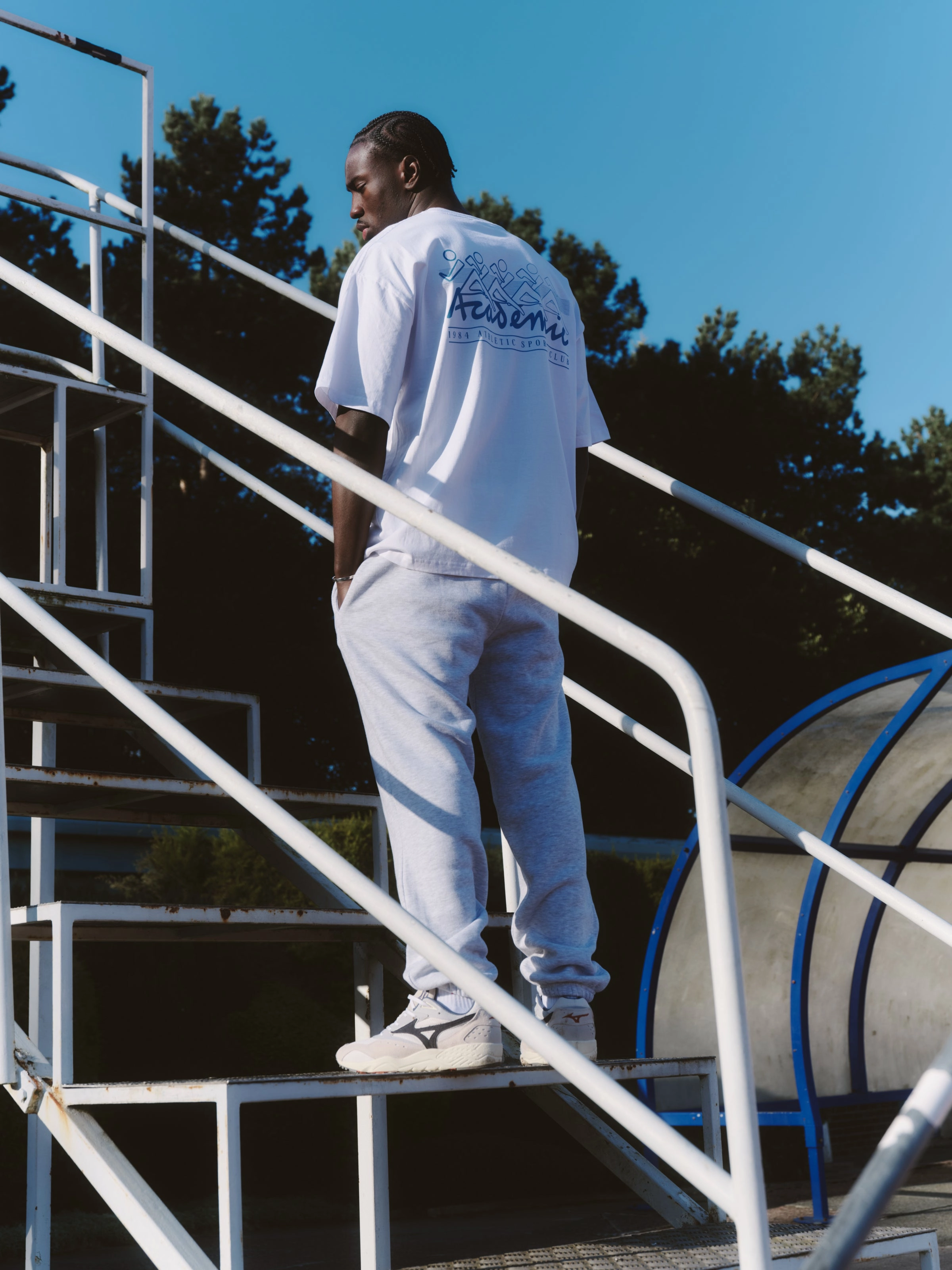 Vice 84 'Athletic Sports Club' Tee - White Active Wear Skin Friendly Lining