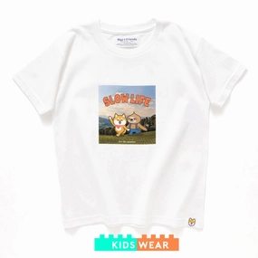 (ZT1119) Kids Slow Life Photo Print Tee Unisex style
