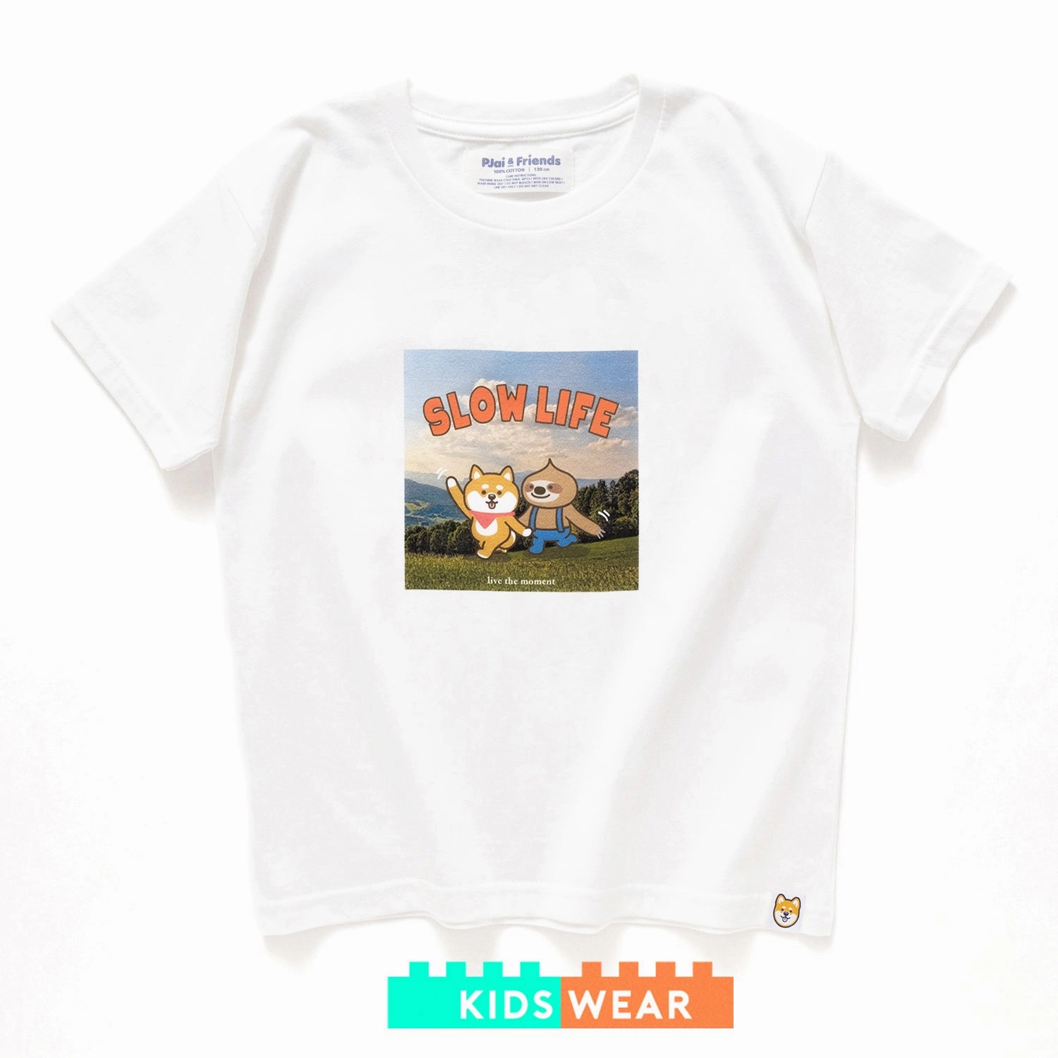(ZT1119) Kids Slow Life Photo Print Tee Unisex style