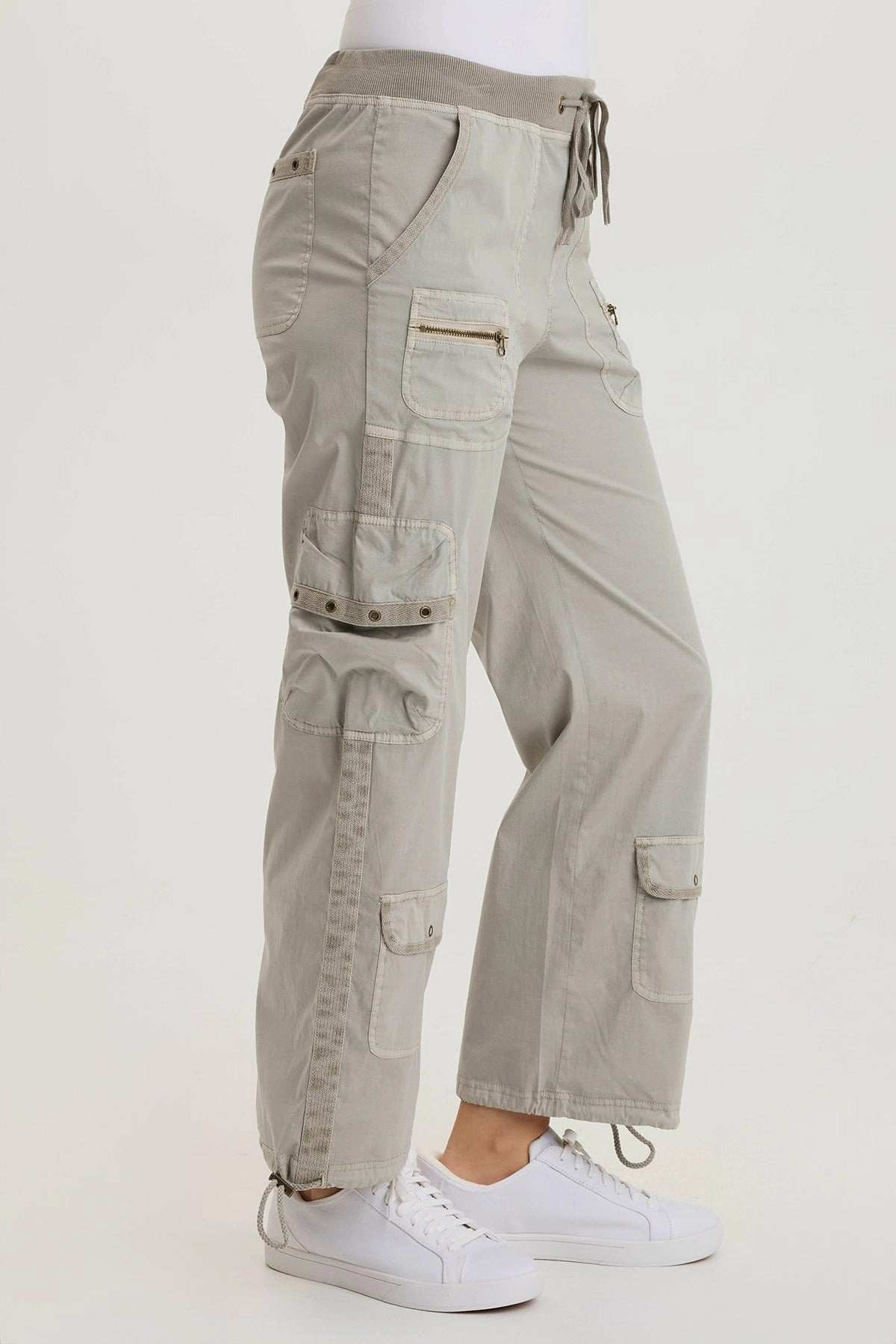 Langley Poplin Cinched Leg Cargo Pant SlimFit