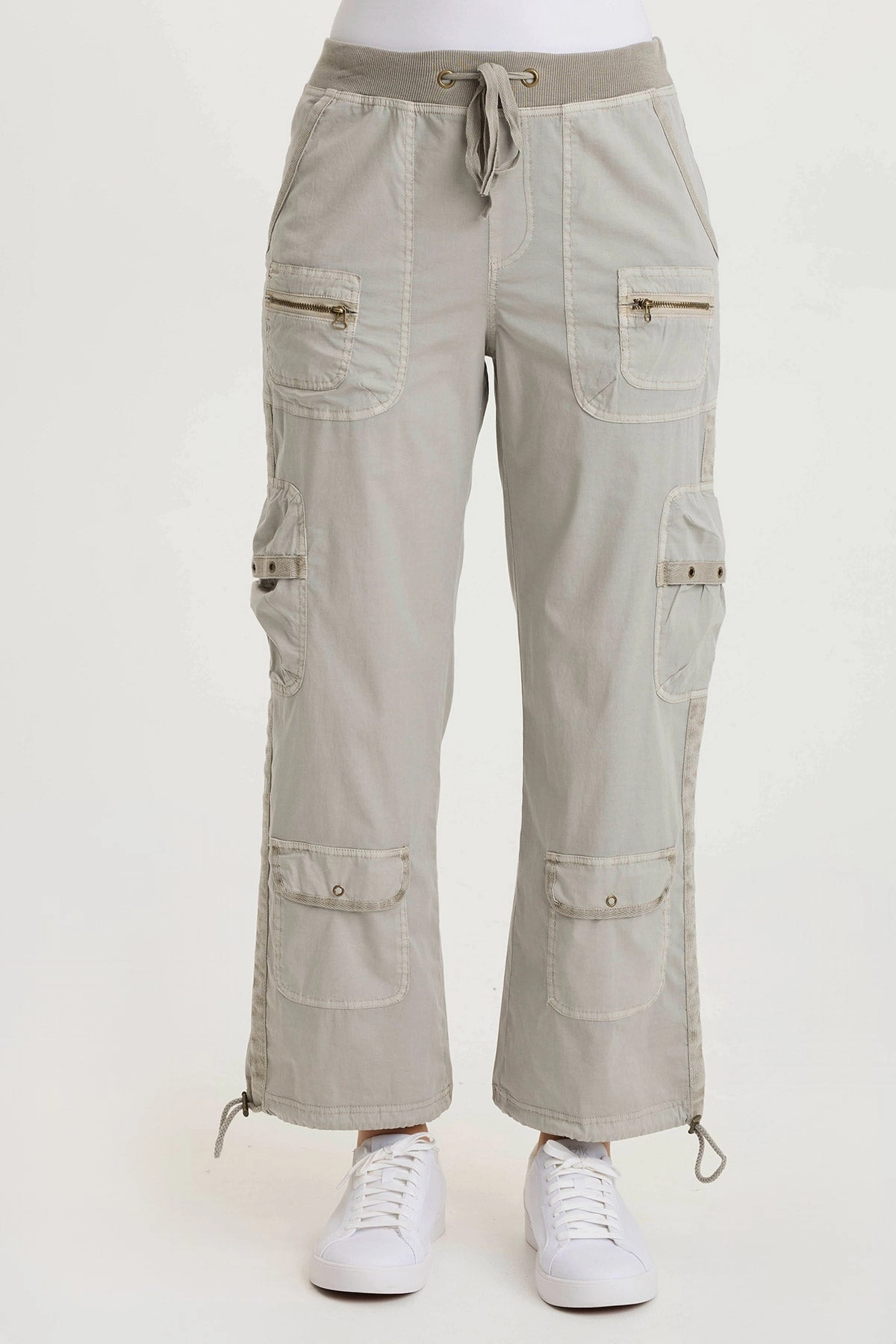 Detachable belt Langley Poplin Cinched Leg Cargo Pant