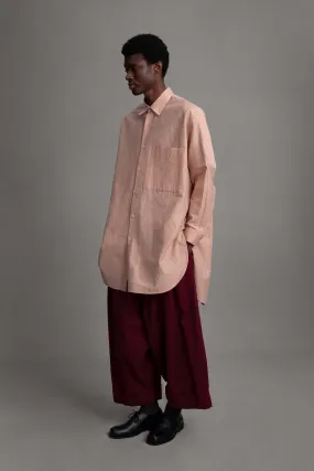 Sleek Silhouette Local Favorite THE PAINTER SHIRT / COTTON SILK POWDER