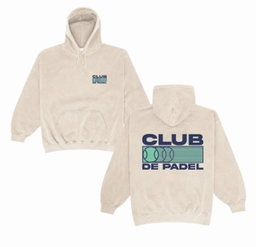 Top Rated cruise vacation Club de Padel 'Heritage' Vintage Washed Hoodie - Cream