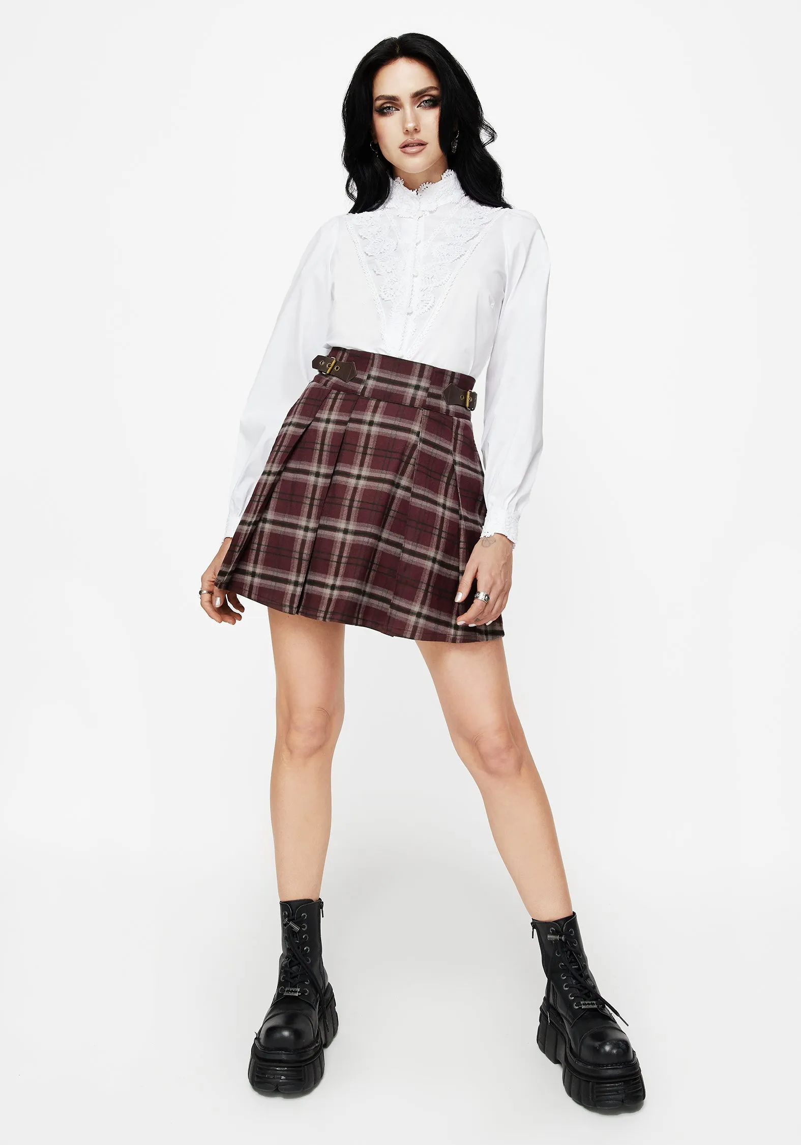 Morgaine Lace Detail Button Up Shirt - White Cap