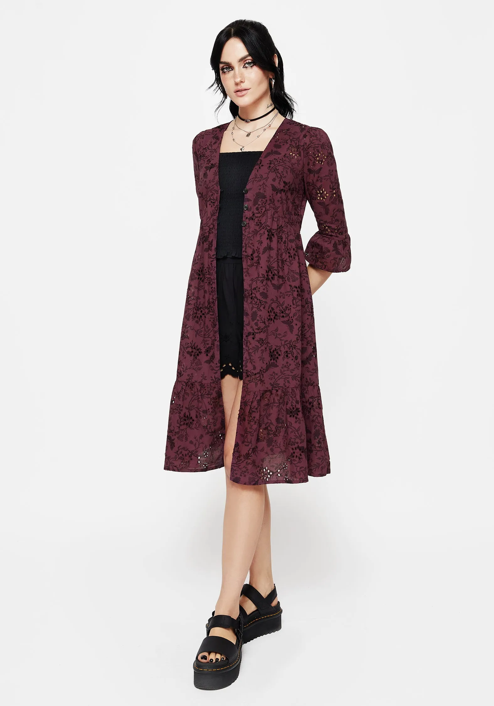 Comfort Fit Morgana Cotton Broderie Overdress