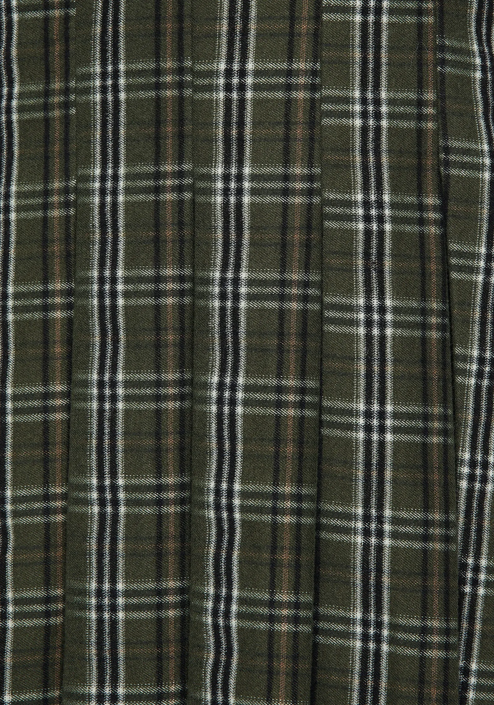 Midi length Morningstar Check Pleated Micro Mini Skirt
