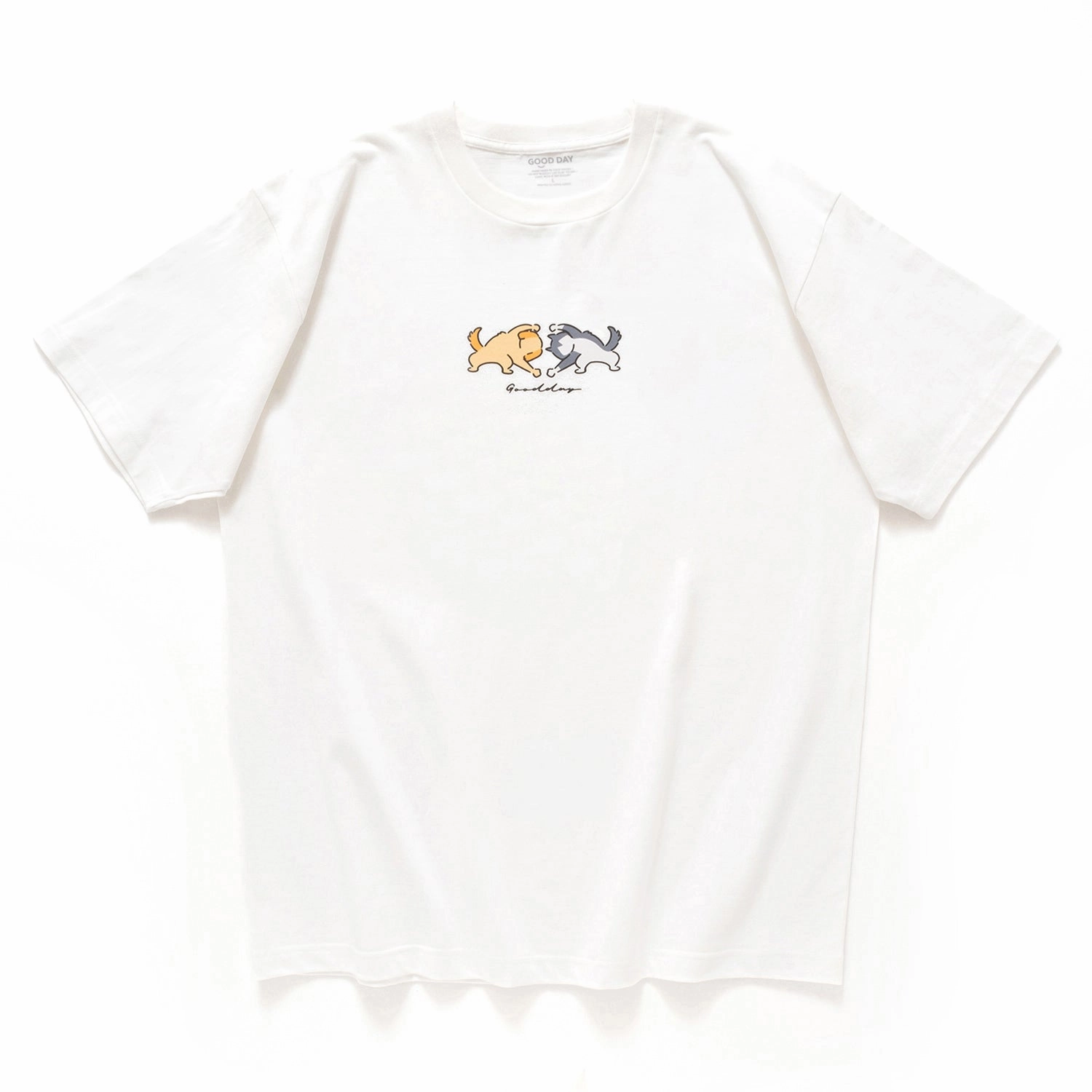 (ZT1354) Big Heart Graphic Tee Relaxed Style