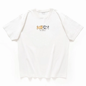 (ZT1354) Big Heart Graphic Tee Casual Essential