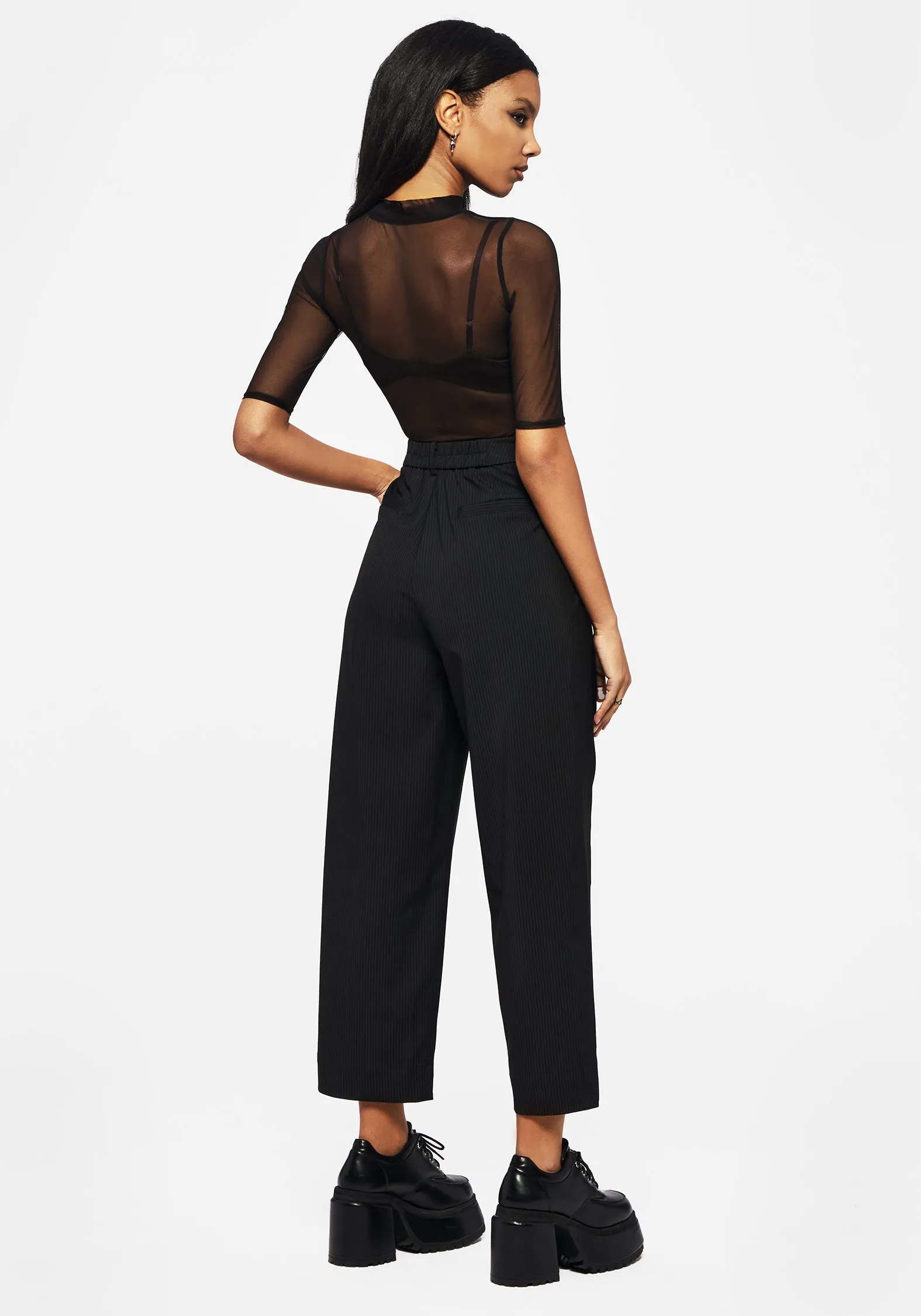 Zelda Pinstripe Tailored Balloon Trousers All Time Use windproof