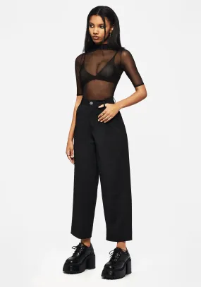 Anti Pilling Fabric Zelda Pinstripe Tailored Balloon Trousers