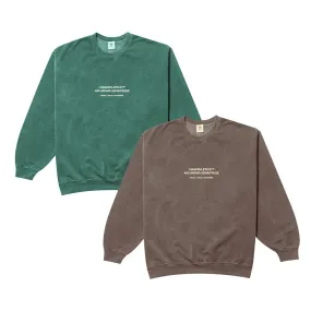 Winter Day Comfort Comfy Warmth Vice 84 'Athletics' Vintage Washed Sweater Twinpack - Emerald Green/Chocolate