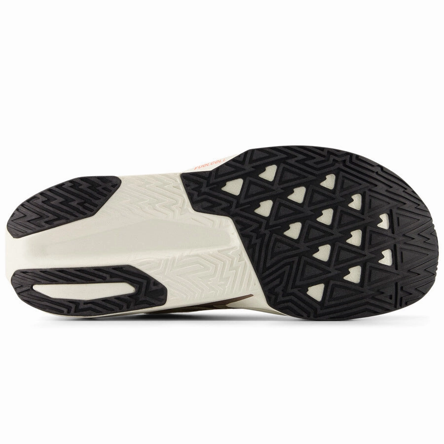 Men's Fuelcell Rebel v5 Running Shoes Angora / Earth Shadow / Sea Salt abrasion - resistant shoes Shock Cushion