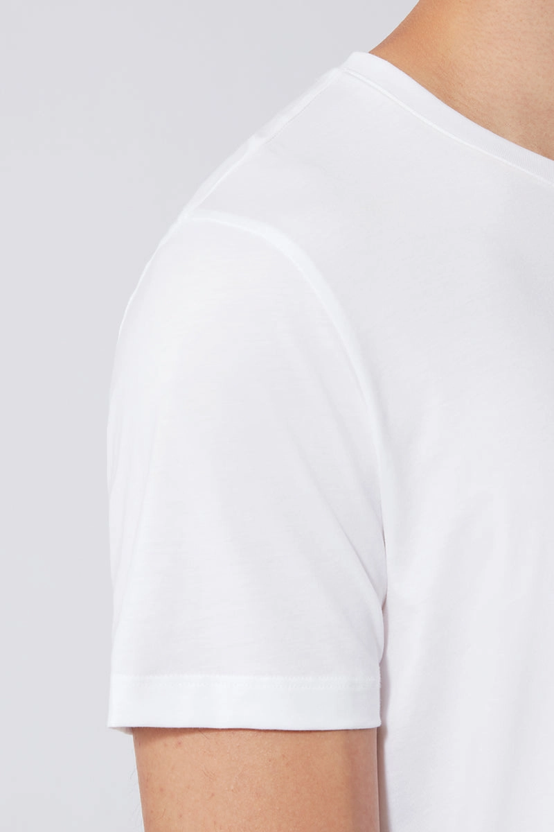 Bold Look print design Super Soft Crew Neck T-Shirt | White WH001Z
