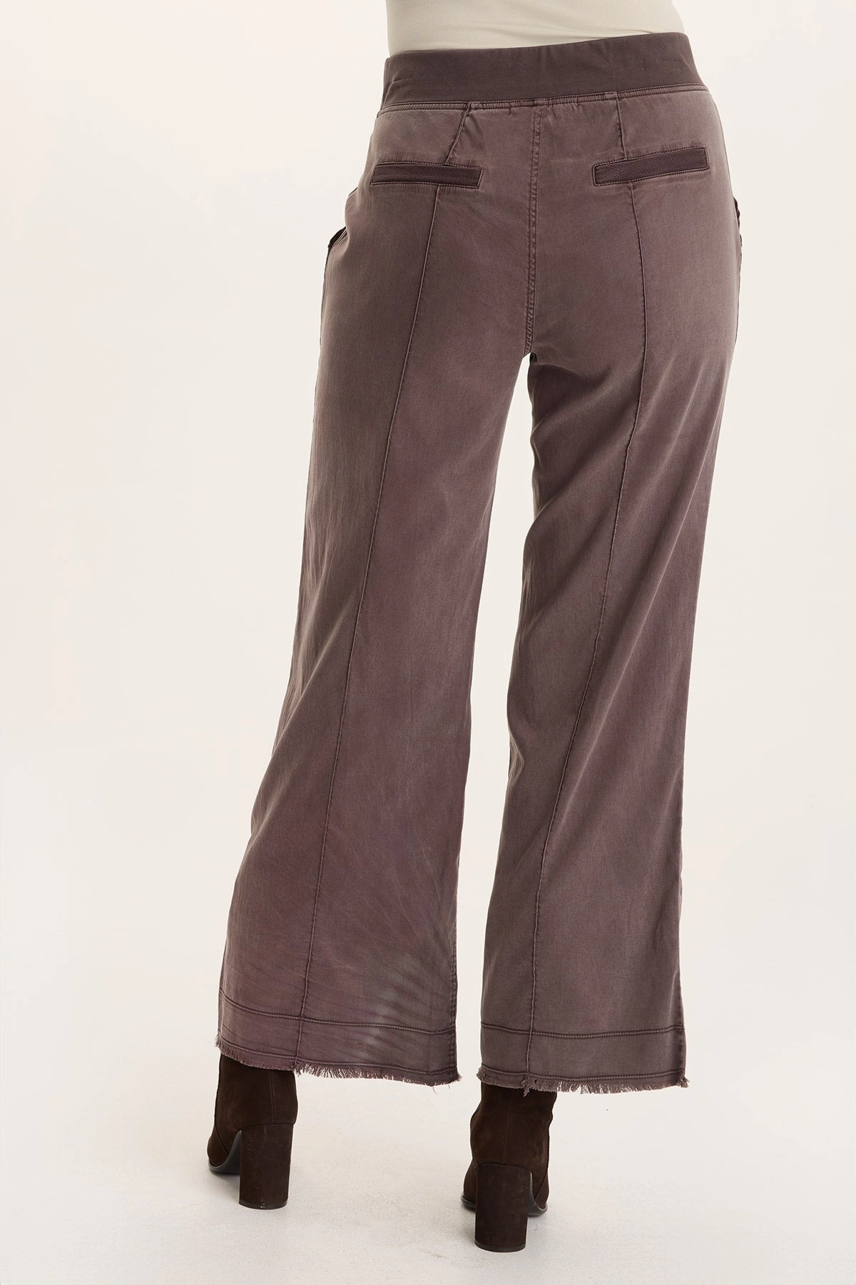 Orn Tencel Pull-On Wide-Leg Pant Relaxed Look Modern Wear