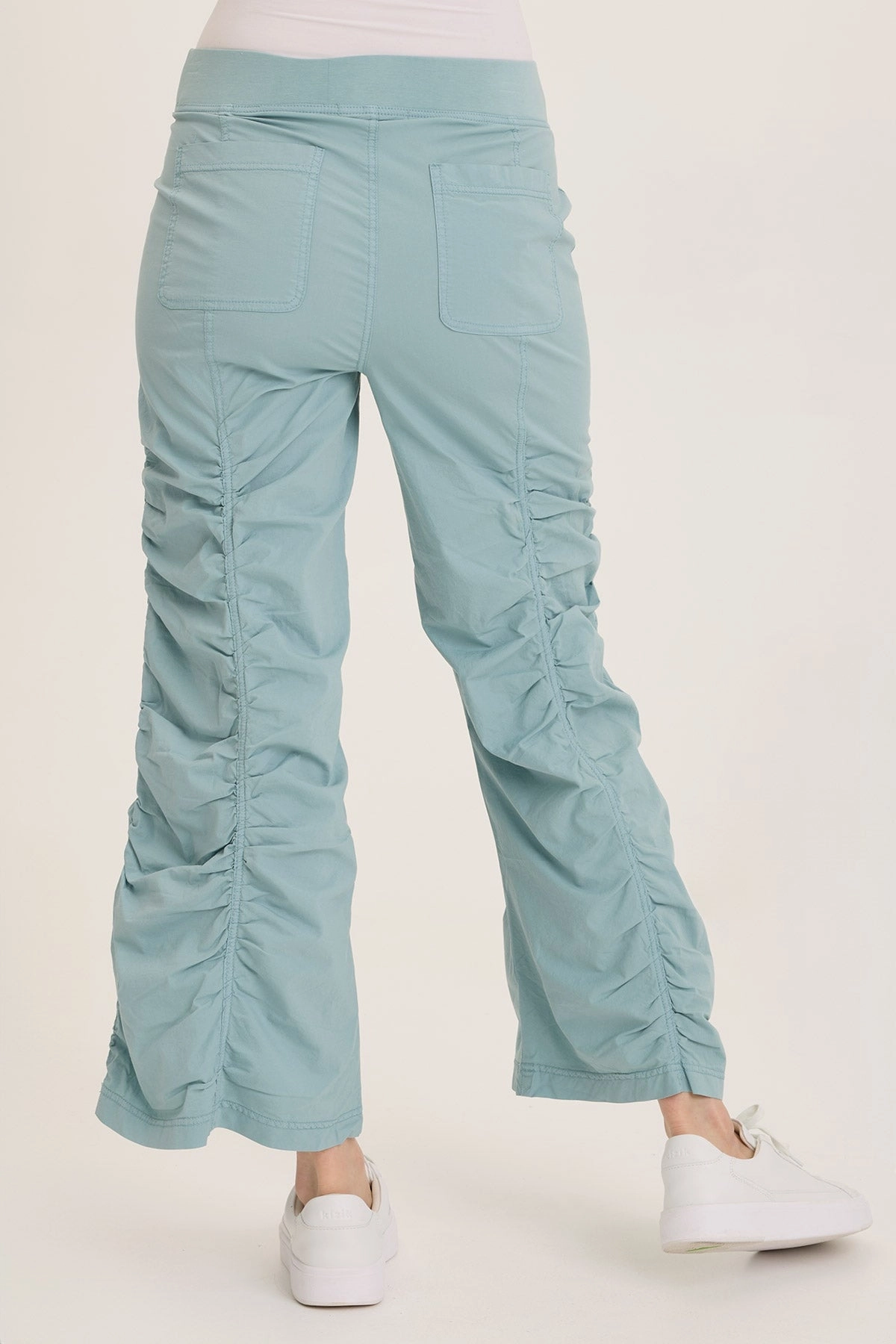 Naola Stretch Poplin Ruched Flare Gaucho Breathable Base Outdoor Comfort