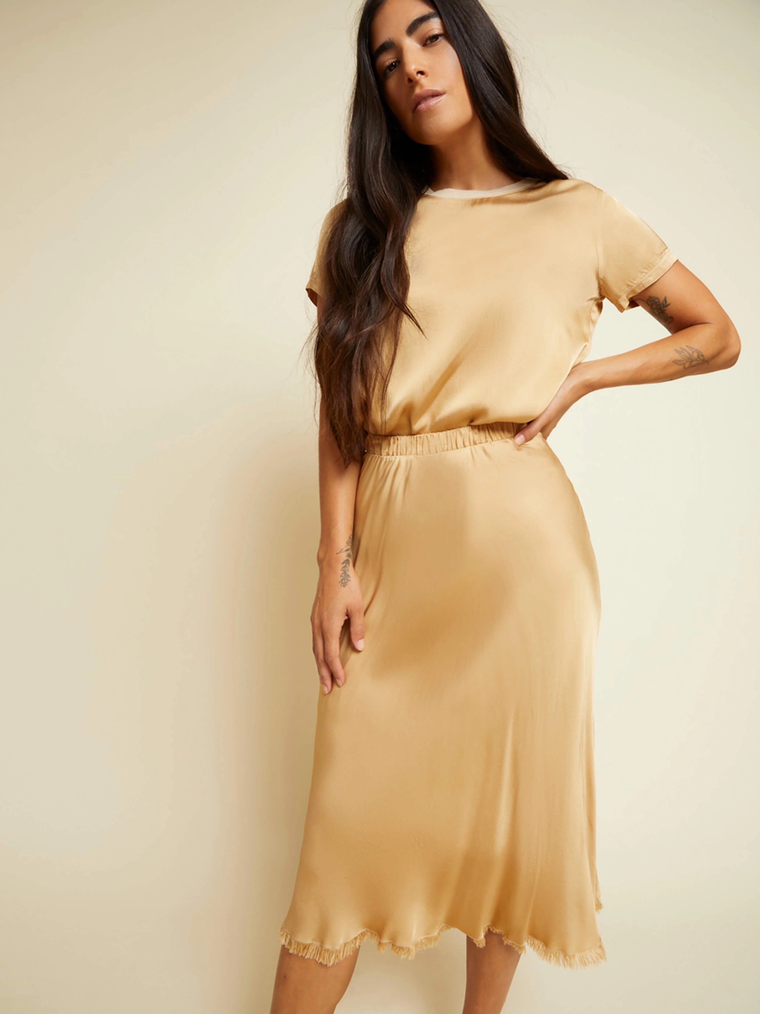 Stylish Finish Cozy Outfit Mabel Skirt