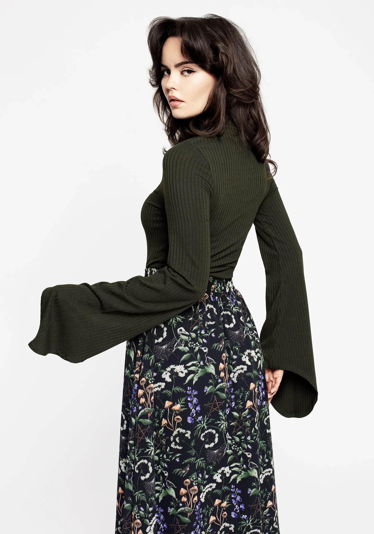 Air related Vase Nectar High Neck Flared Sleeve Top