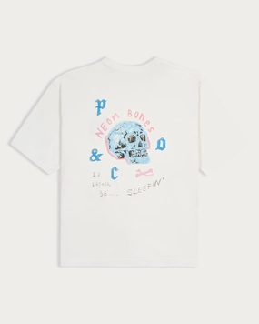 Neon Bones Boxy T-Shirt - Off White Fun Style Timeless Fit