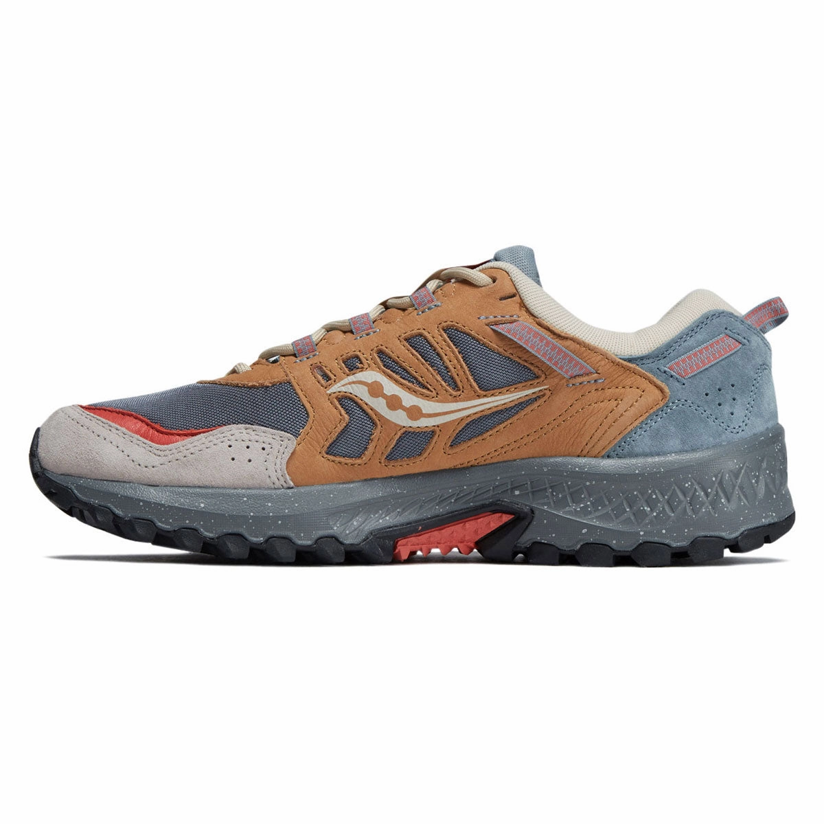 Signature flexibility Saucony Grid Peak Shoes - Grey/Sand