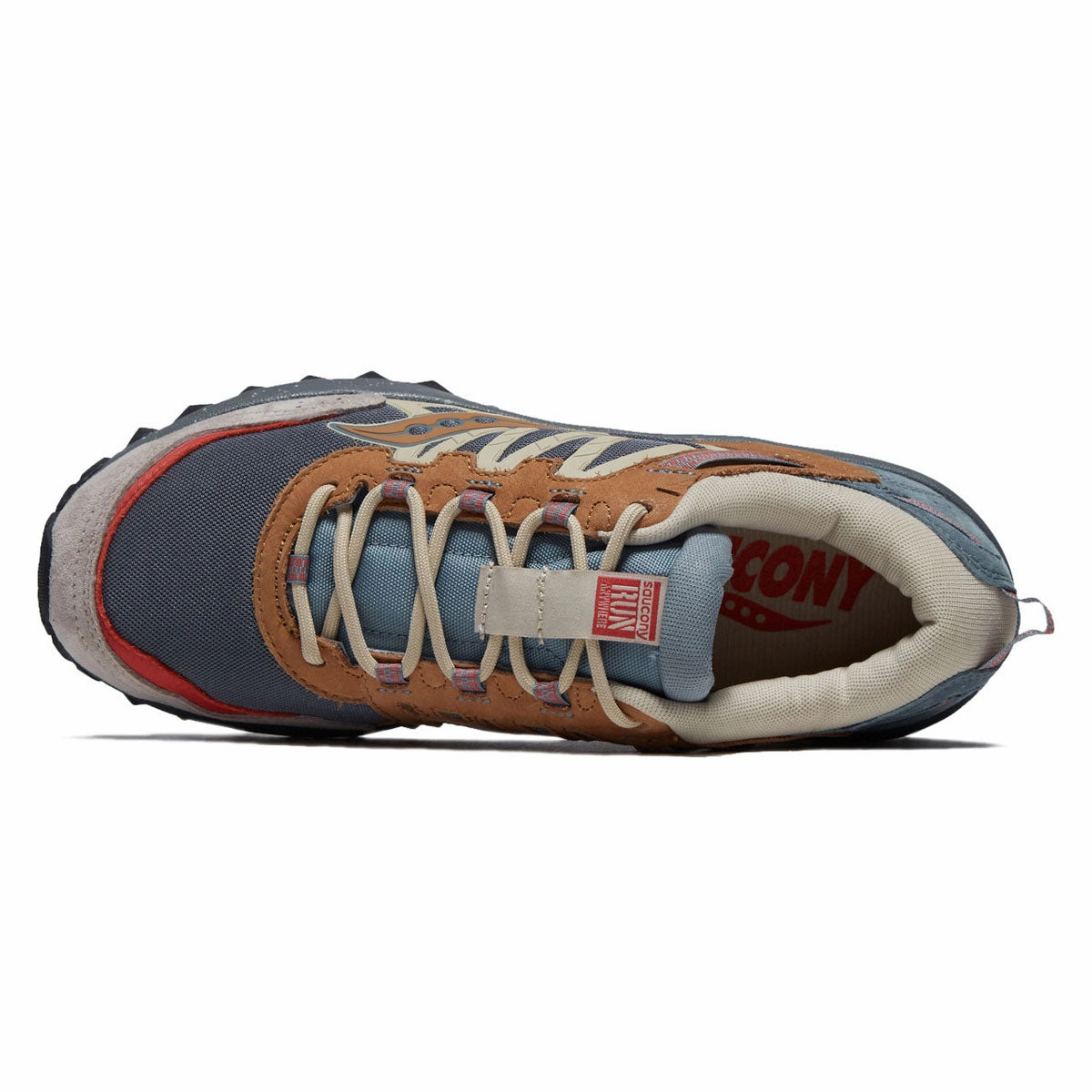 Impact Diffusion Technology Saucony Grid Peak Shoes - Grey/Sand