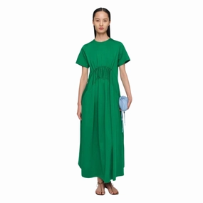 Emerald Organic Cotton Jersey Dress Simple Profile Light and Comfortable