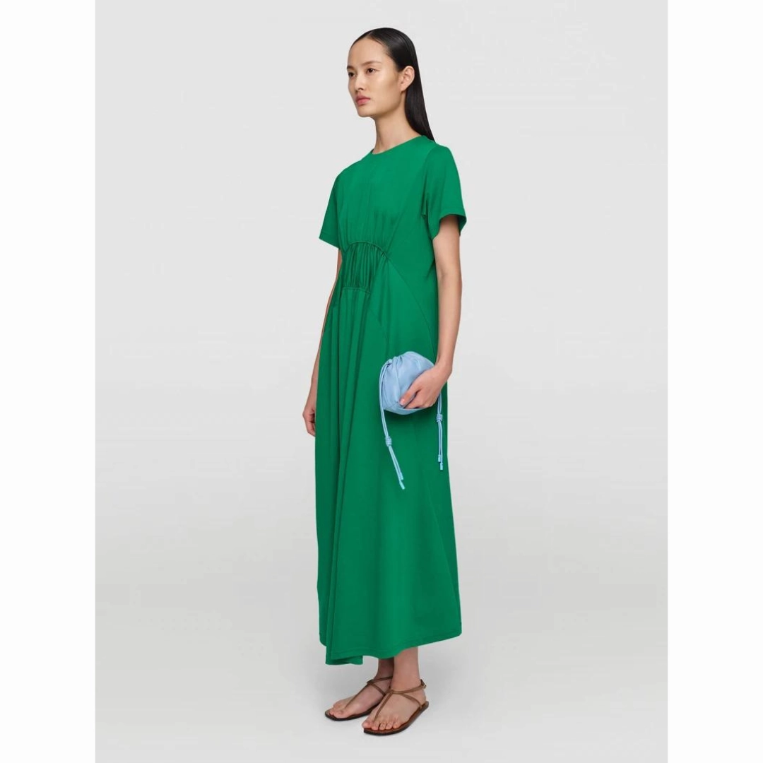 Contemporary Fit Emerald Organic Cotton Jersey Dress