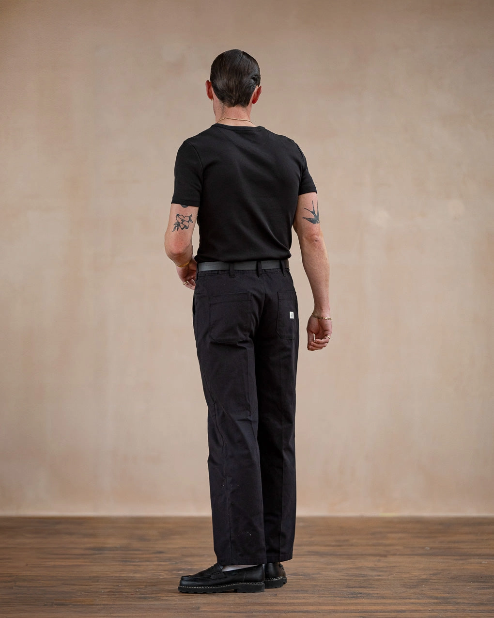 No Shrink Technology 50's Crafted T-Shirt - Washed Black