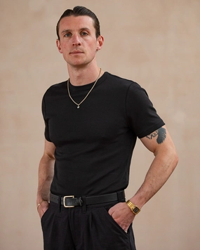 50's Crafted T-Shirt - Washed Black Relaxed Comfort Wear